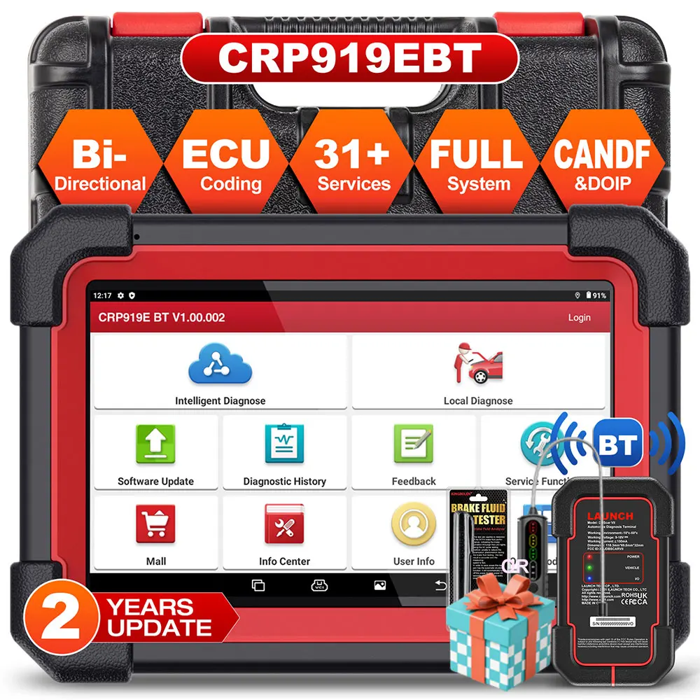 Launch X431 CRP919E - Escáner diagnóstico OBD2 codificación y reset