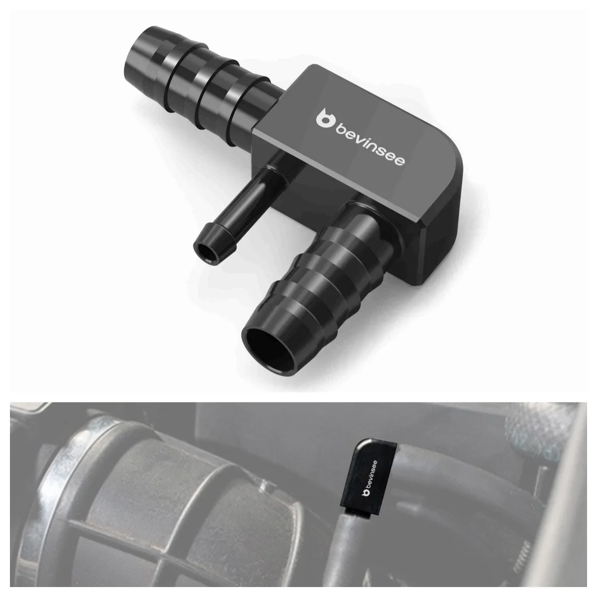 BEVINSEE 13327503677 Manguera de vacío M54 para BMW E46 y E39
