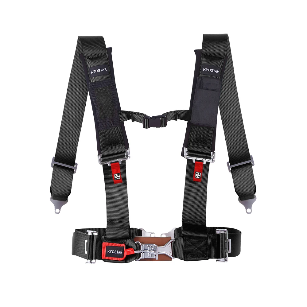 KYOSTAR Arnés de seguridad 4 puntos con hombreras para Go Kart