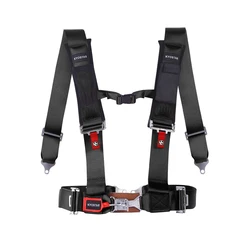 KYOSTAR Arnés de seguridad 4 puntos con hombreras para Go Kart