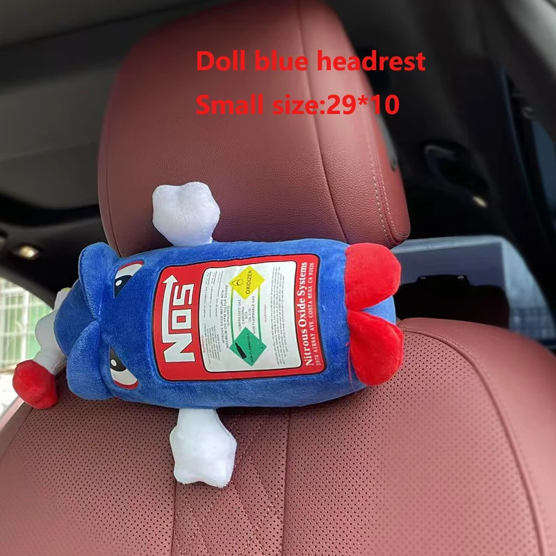 Cojín universal felpa reposacabezas coche JDM – almohada cuello suave - imagen 4