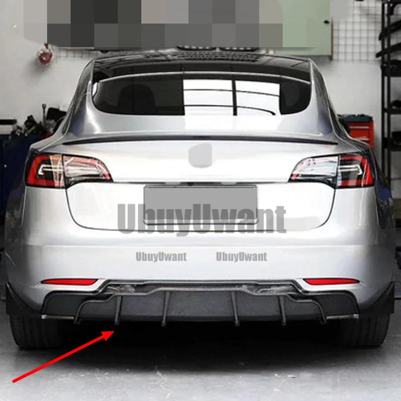 Difusor de Parachoques Trasero Tesla Model 3 2017-2019 UBUYUWANT - imagen 5