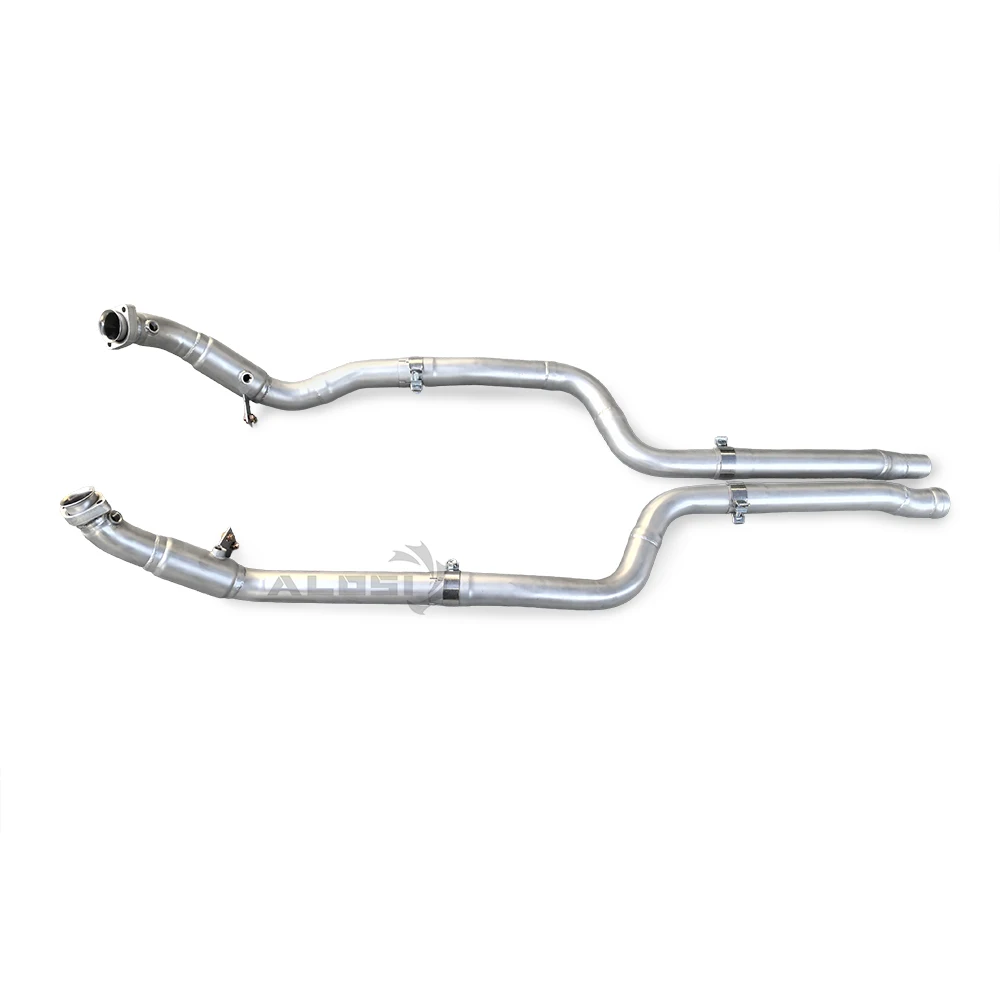 Escape de acero inoxidable de fábrica MIX para Mercedes Benz CLS350 W218 3,5 2012-2018 tubo de bajada de flujo libre escape bajante sin gato - imagen 2