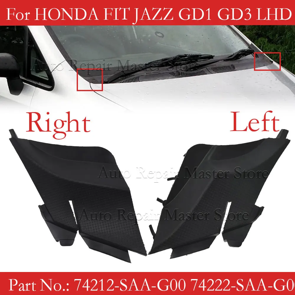 Tapa lateral limpiaparabrisas delantero Honda Jazz/Fit GD1 GD3