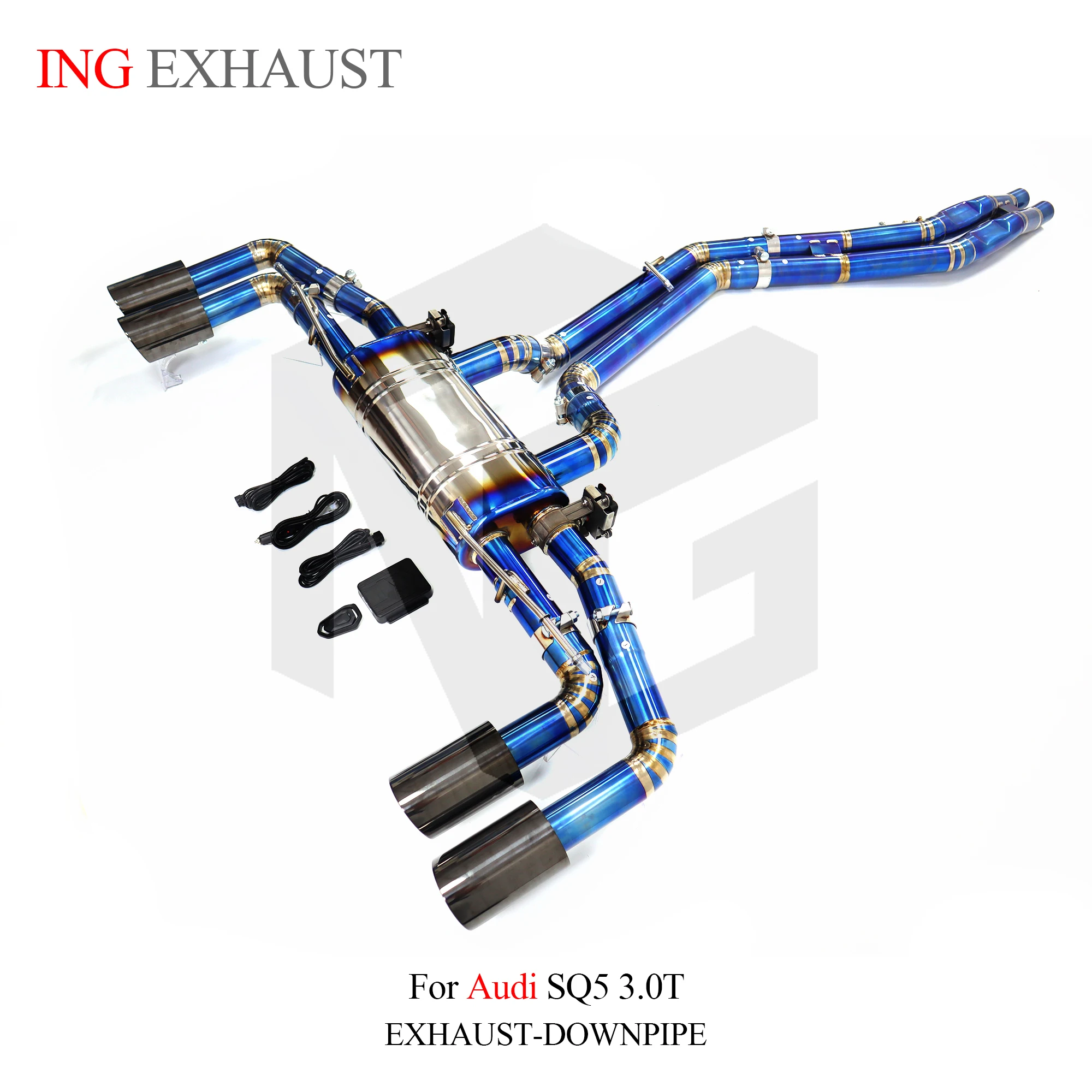 Escape CATBACK titanio ING para Audi SQ5 Q5 3.0 T B8 - imagen 4