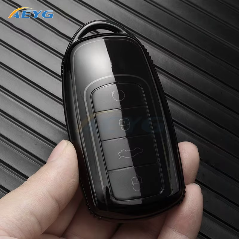 Detalle de la funda para mando de coche