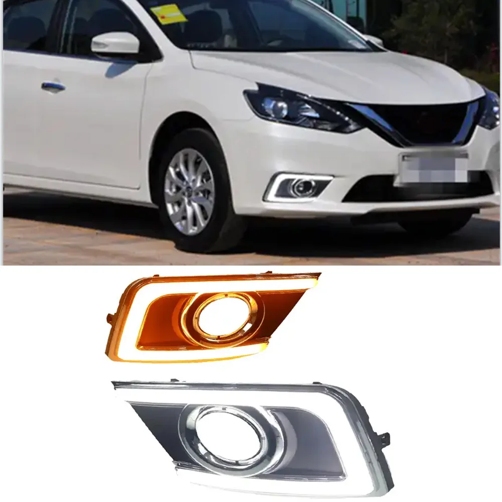 Luz diurna LED con antiniebla para Nissan Sentra 2016-2018
