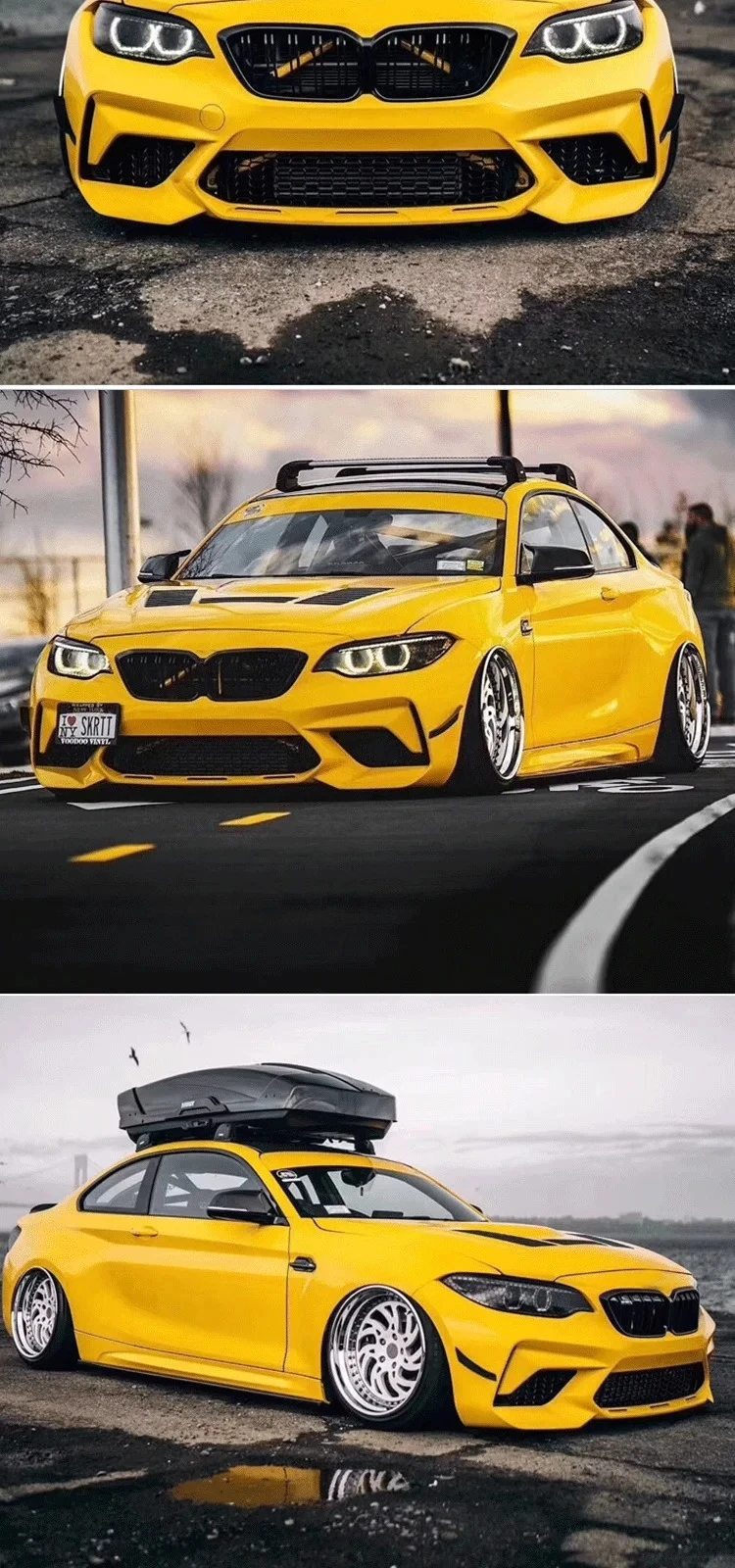 Faldones laterales estilo M2 vistos en detalle