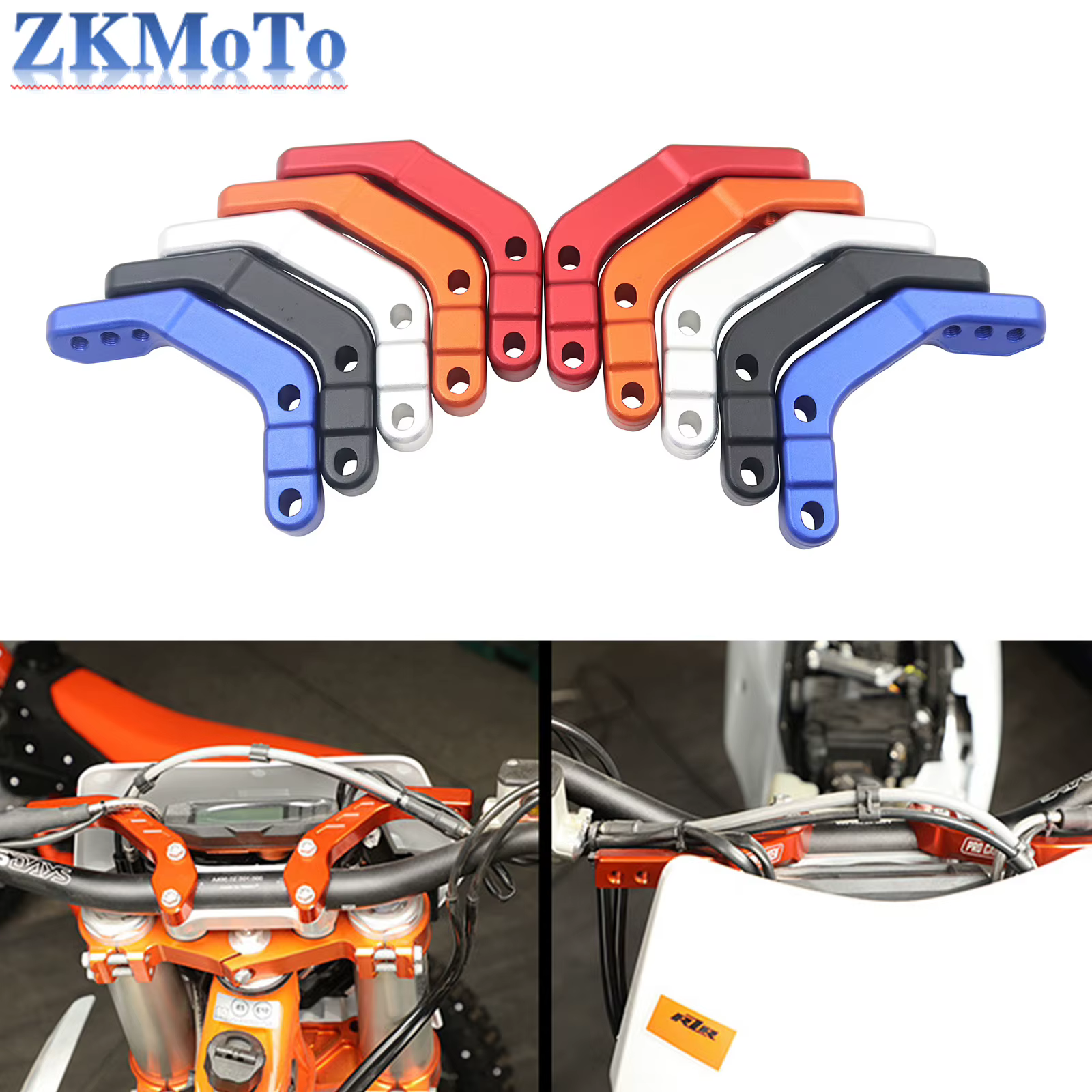 Soporte universal de guardamanos para manillar de moto de 28 mm