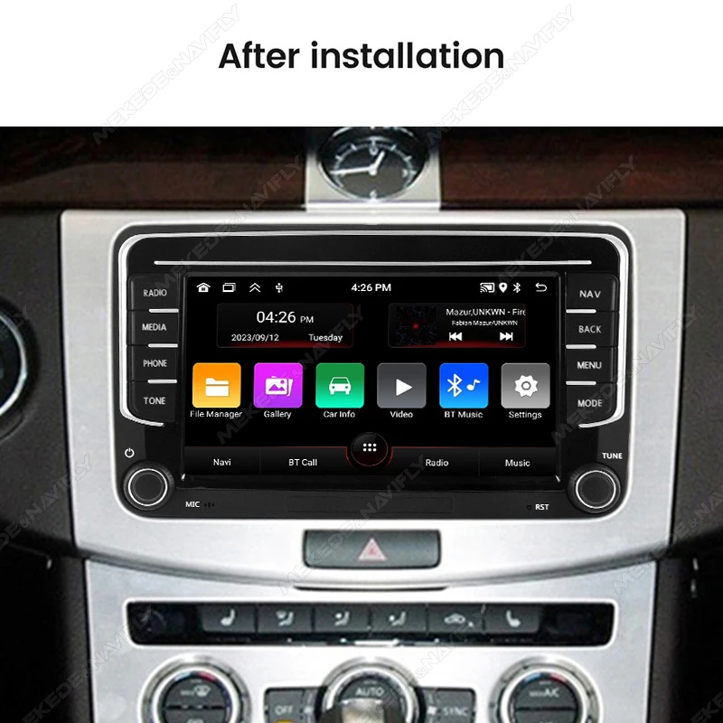 Autoradio Android con Carplay MEKEDE para VW Golf 5/6, Passat, Touran - imagen 3