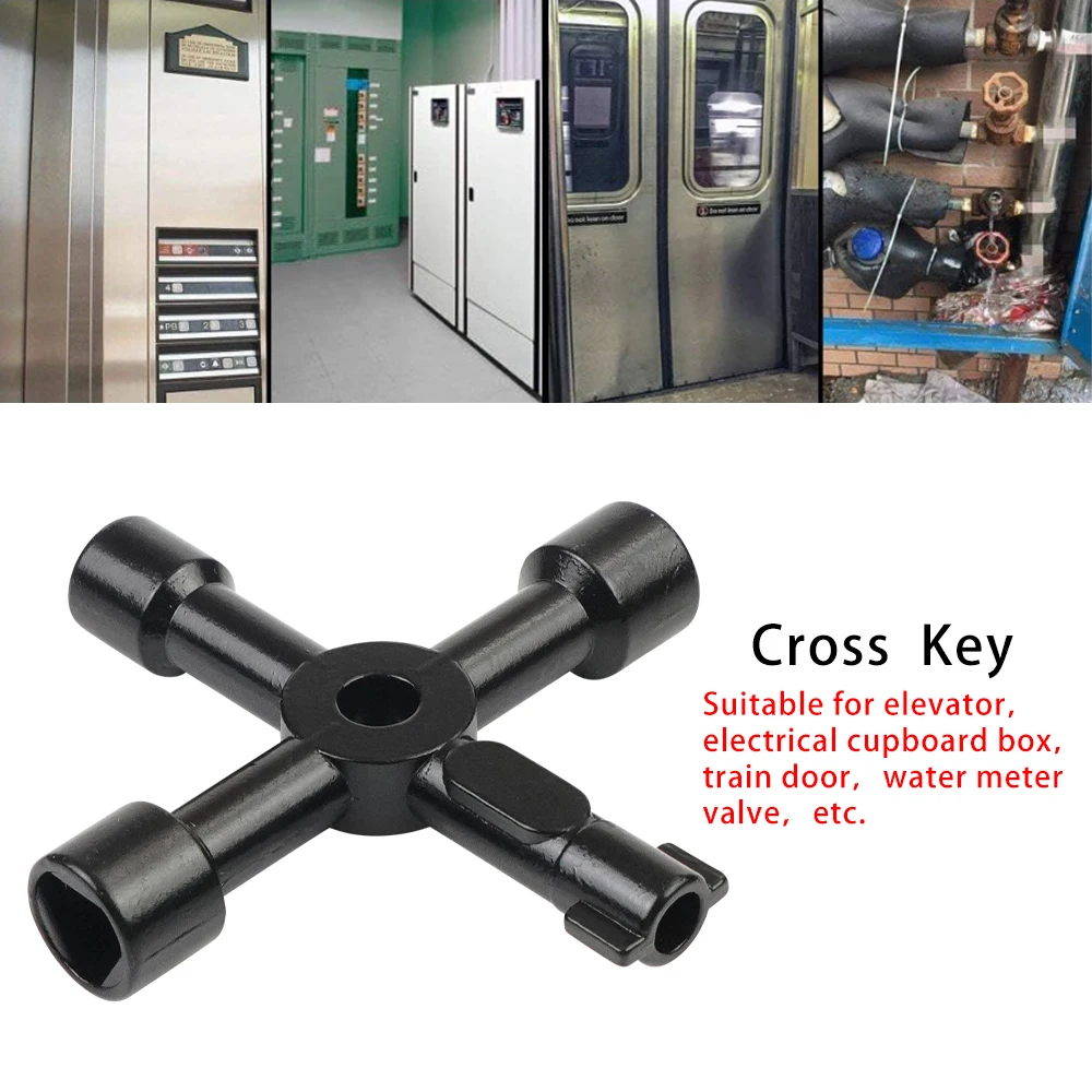 Llave de 4 vías junto a válvula de grifo