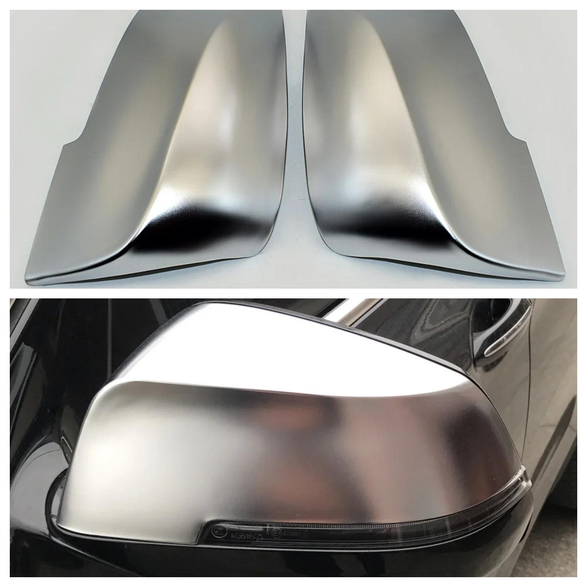 Cubierta de espejo retrovisor BMW F20 F30 F31 plateada mate - imagen 5