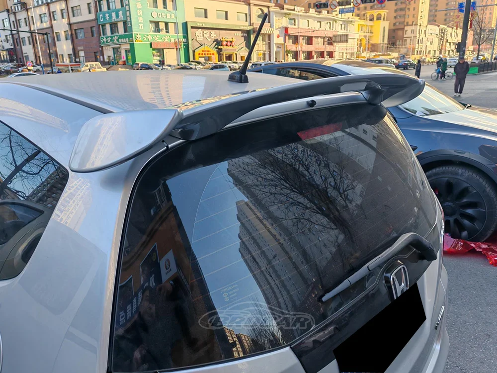 Para 2001-2020, Honda Fit JAZZ Hatchback GD3 GE8 GK5 GEN 1 2 3, alerón sin pintar de plástico ABS de alta calidad, alerón de maletero - imagen 4