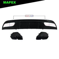 Protector de difusor trasero estilo C63 para Mercedes W205 AMG-Line