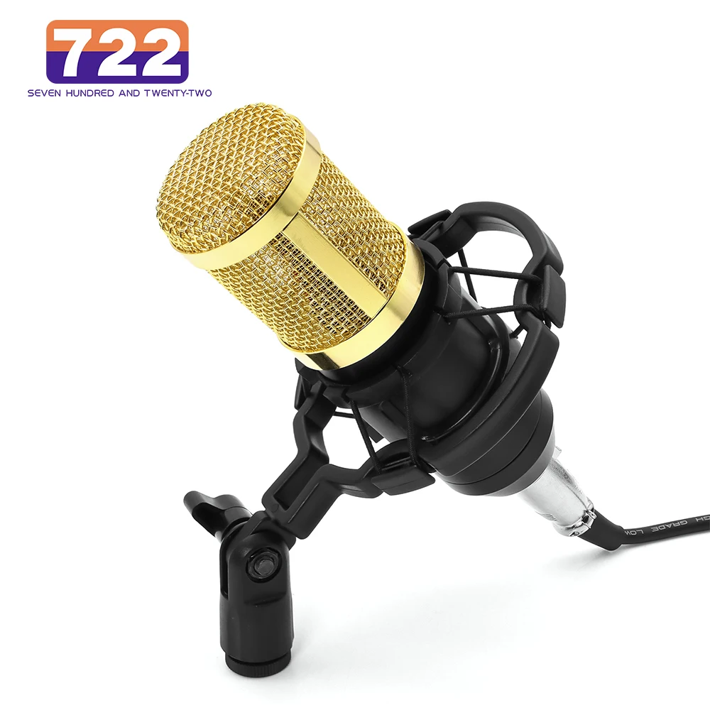 Micrófono condensador BM-800 profesional para estudio y karaoke