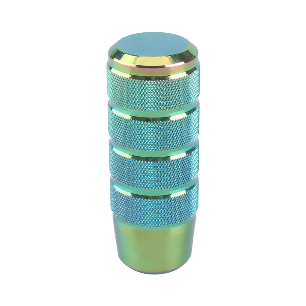 Pomo de cambios de aluminio moleteado en varios colores