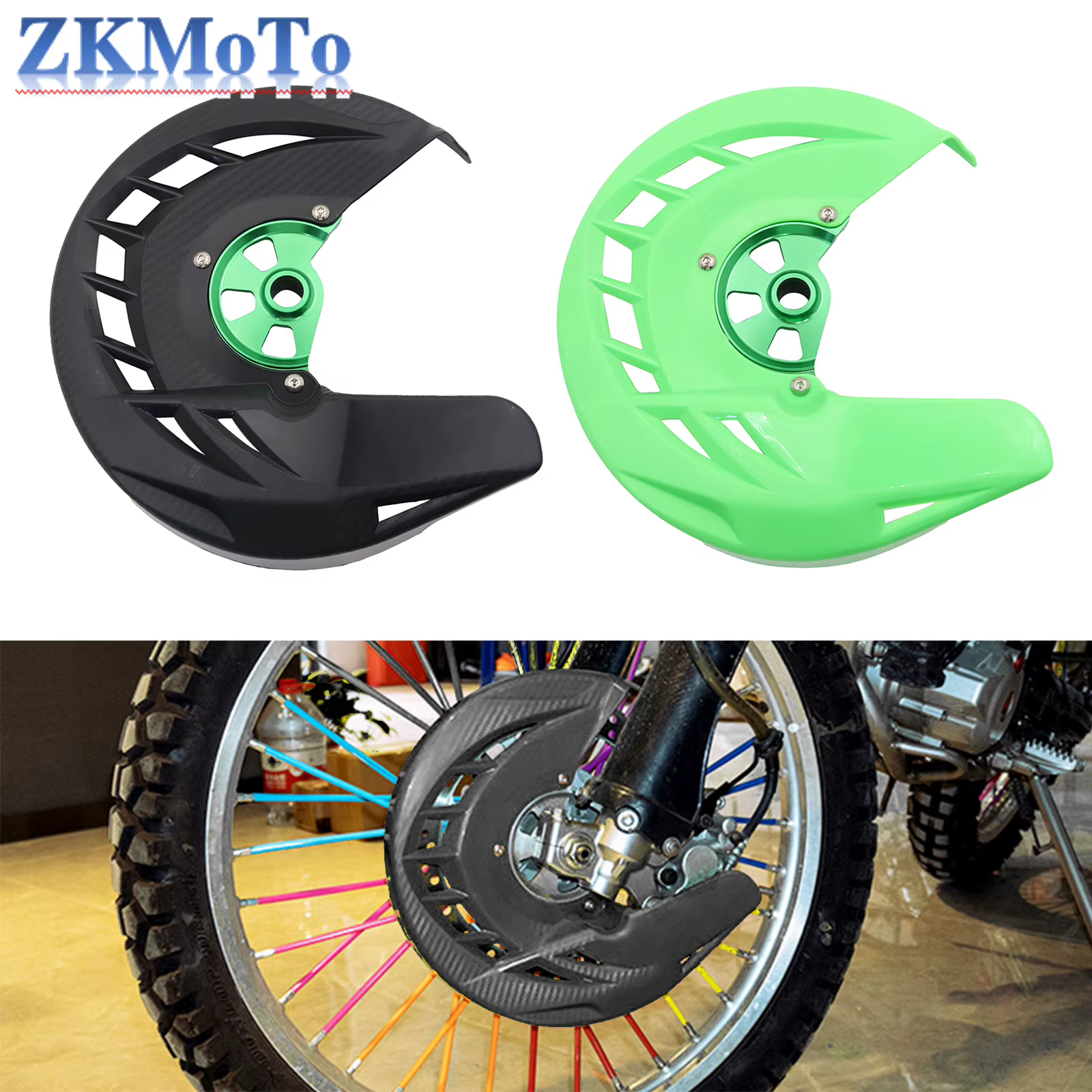 Protector de disco de freno delantero Kawasaki KLX/KX 2009-2020