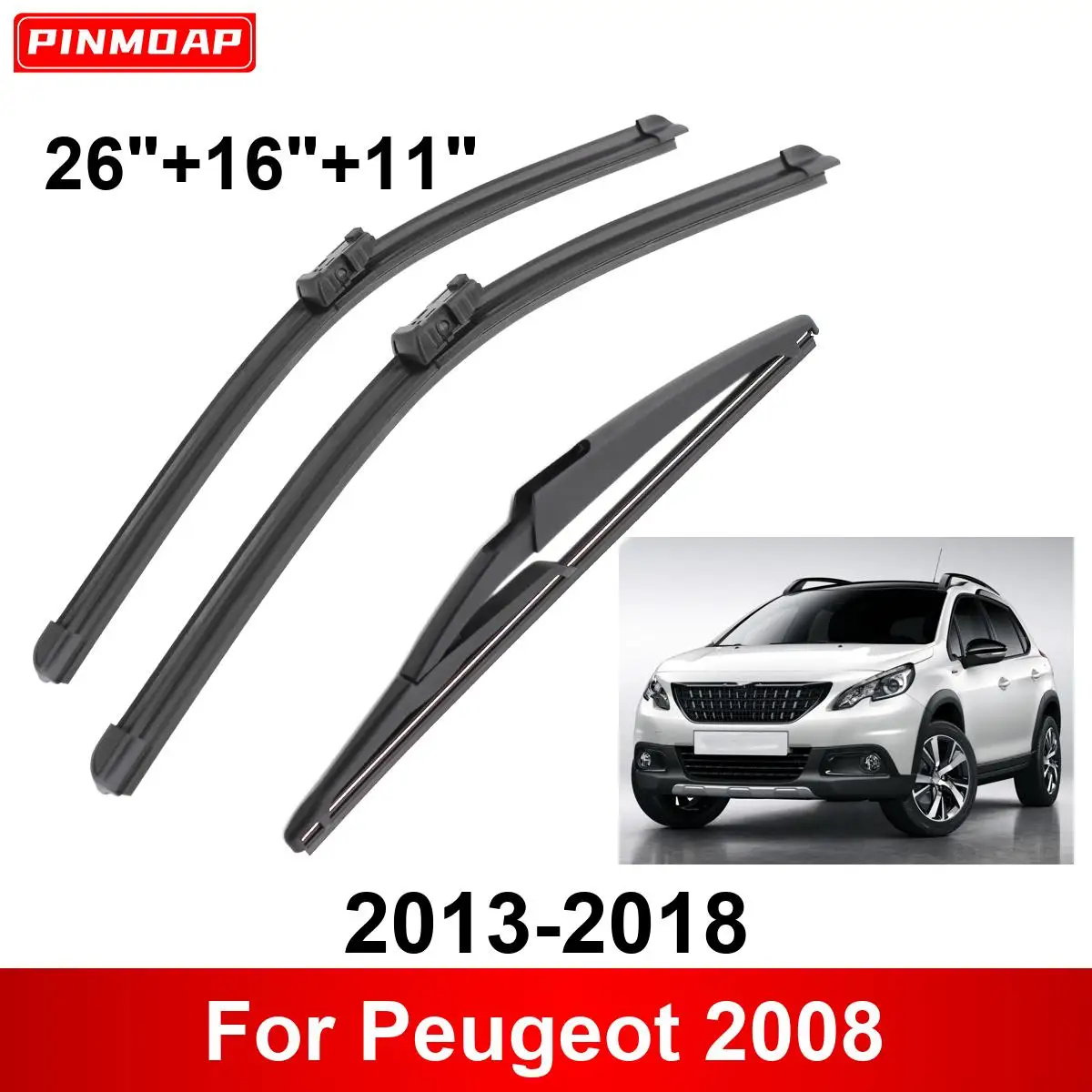 Escobillas limpiaparabrisas Peugeot 2008 (2013-2018)
