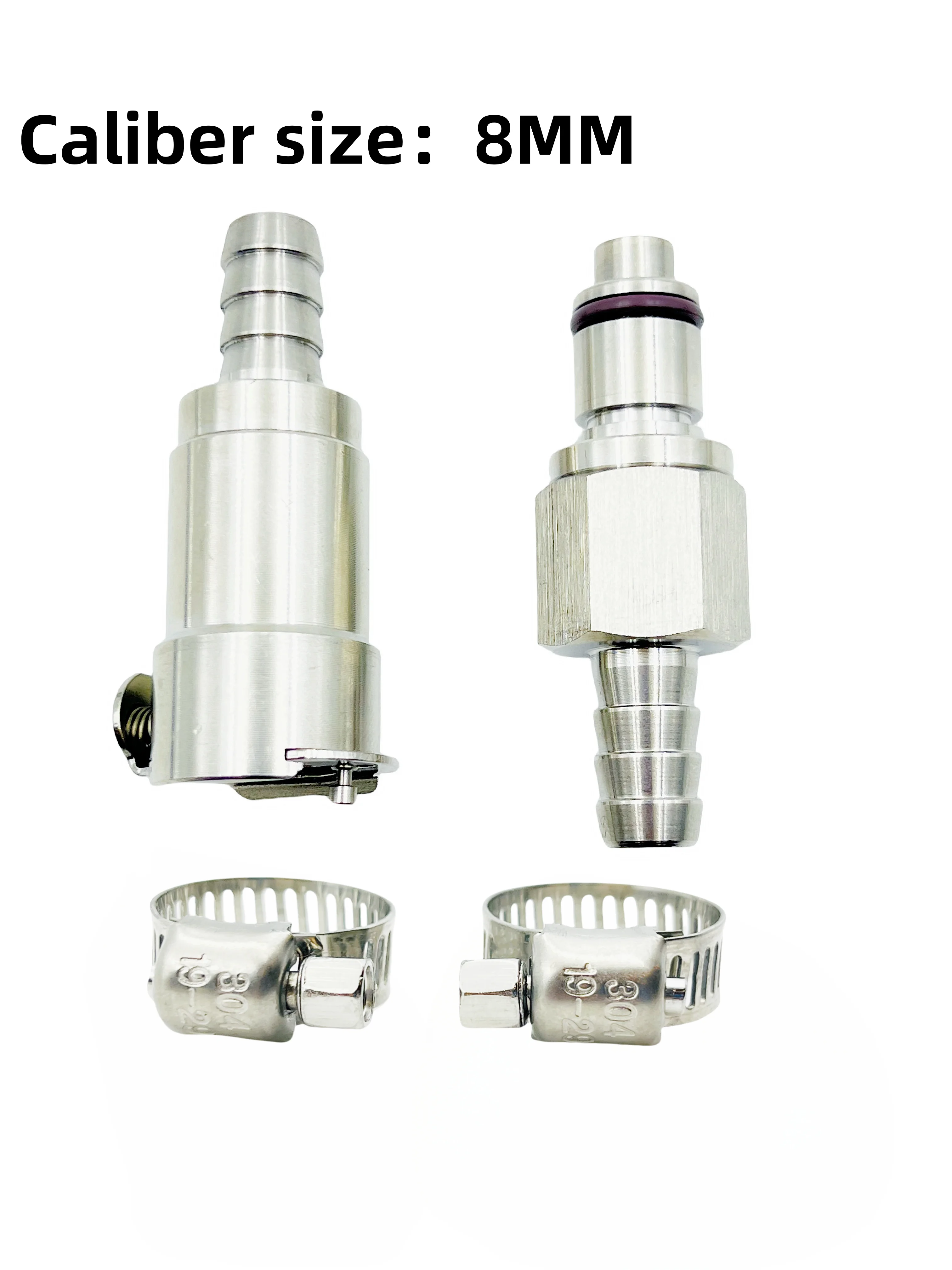 Conector de combustible racing con válvula anti goteo para moto - imagen 3