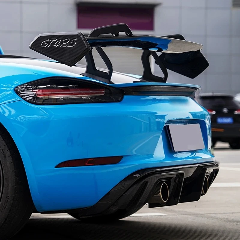 Alerón trasero de fibra de carbono para Porsche 718 GT4 RS - imagen 3