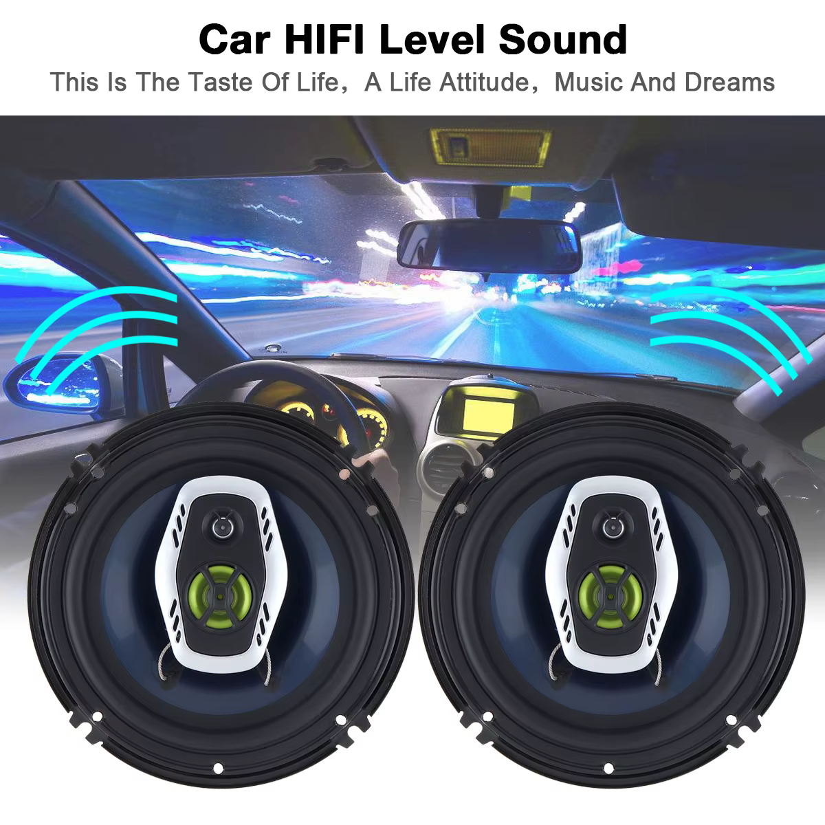 Altavoces para coche 6,5 pulgadas 2 vías HiFi con instalación no destructiva - imagen 3