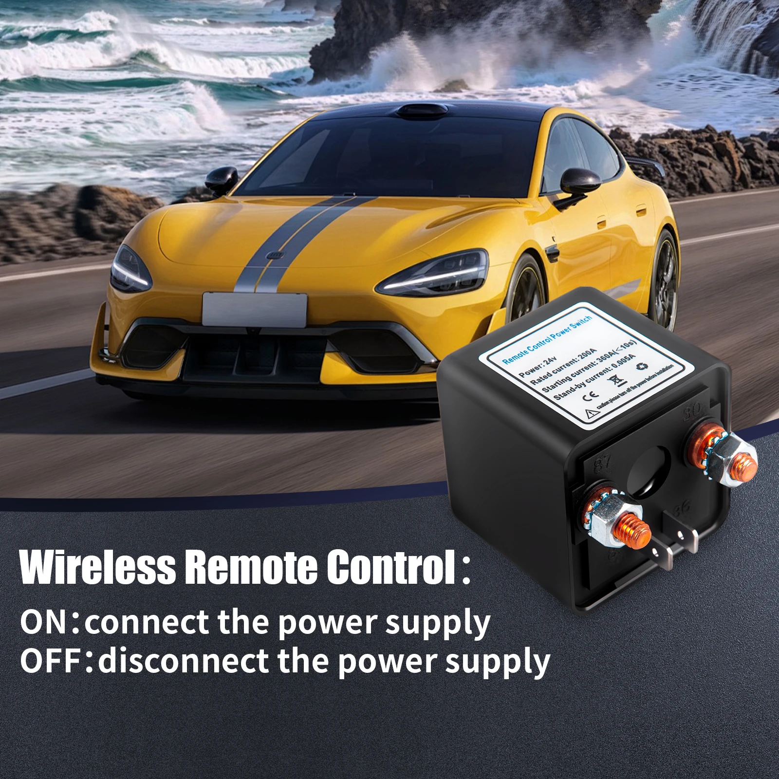 Interruptor Batería 200A 12V Control Remoto - imagen 2