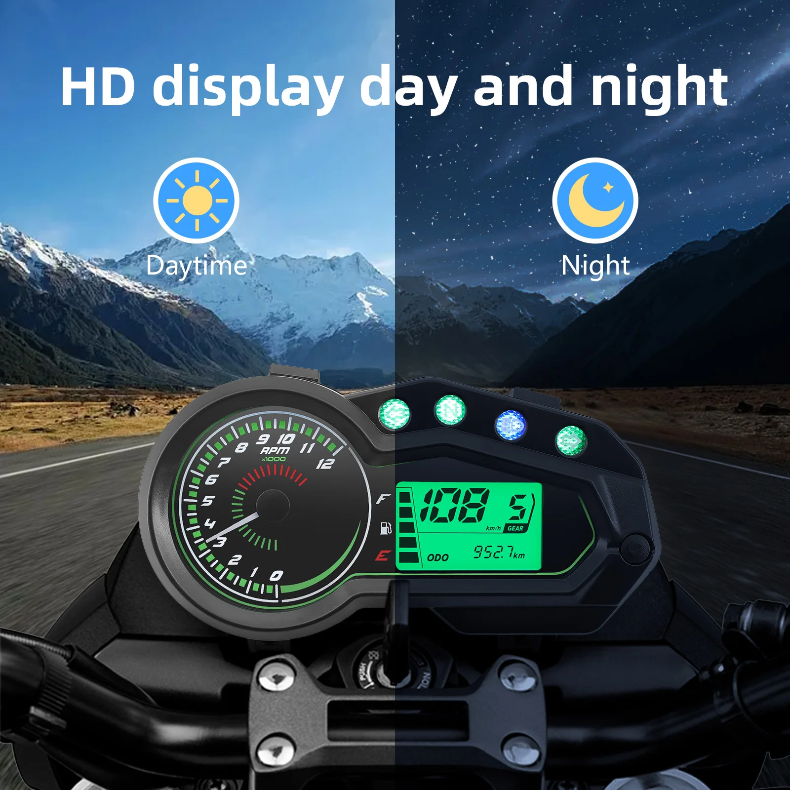 Italika velocímetro y tacómetro LCD para 150Z/150SZ/170Z - imagen 3