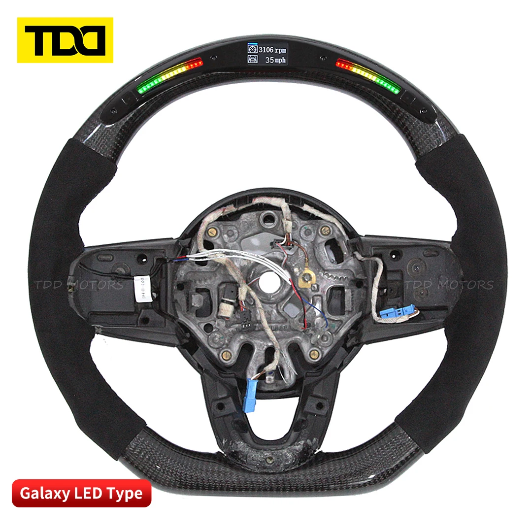 Para Mini pantalla de datos LED para volante inteligente Galaxy Pro LED personalizada de fibra de carbono