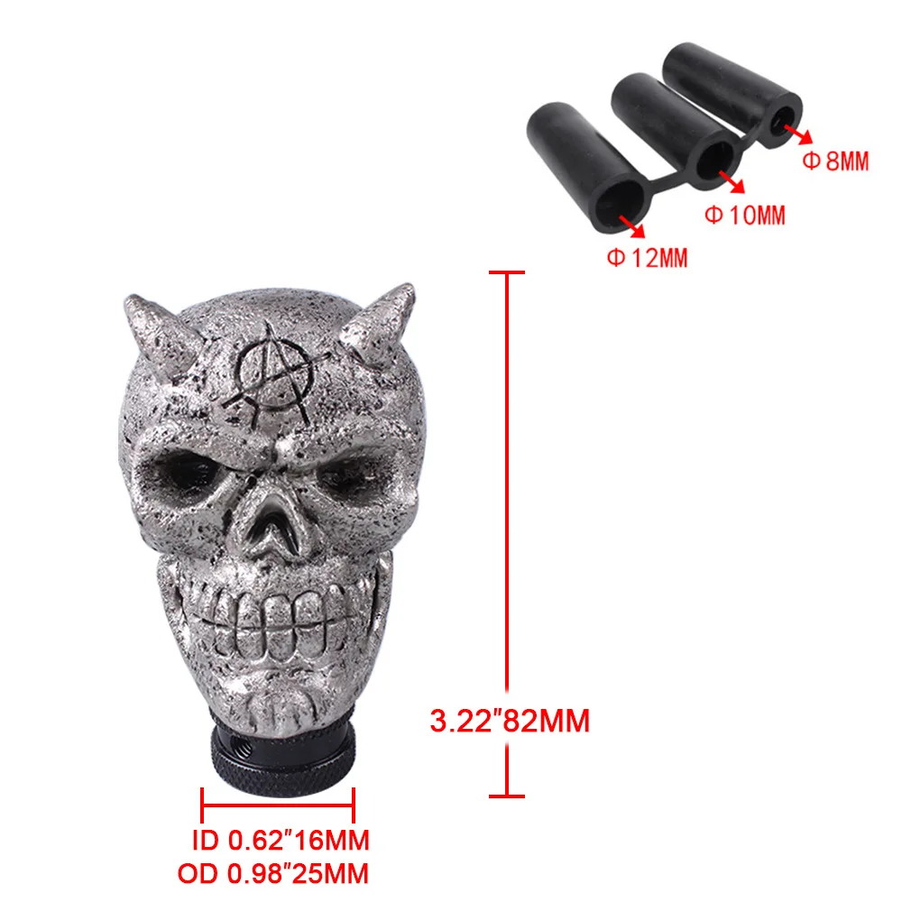 Perilla de cambios calavera para transmisión manual – Tuning - imagen 4