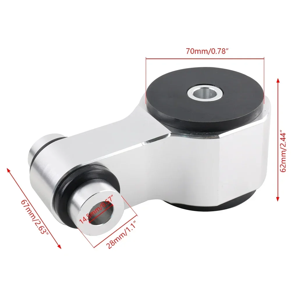 Soporte motor rígido trasero plateado – Honda Civic CSX Si K20/K24 - imagen 2