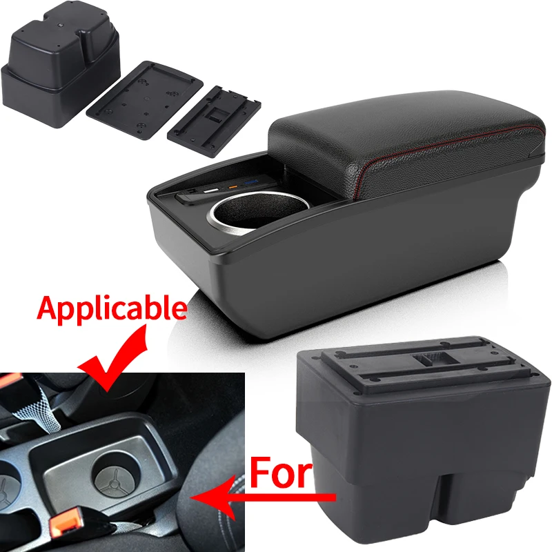Reposabrazos central Ford Fiesta 2009-2017 con almacenamiento - imagen 2