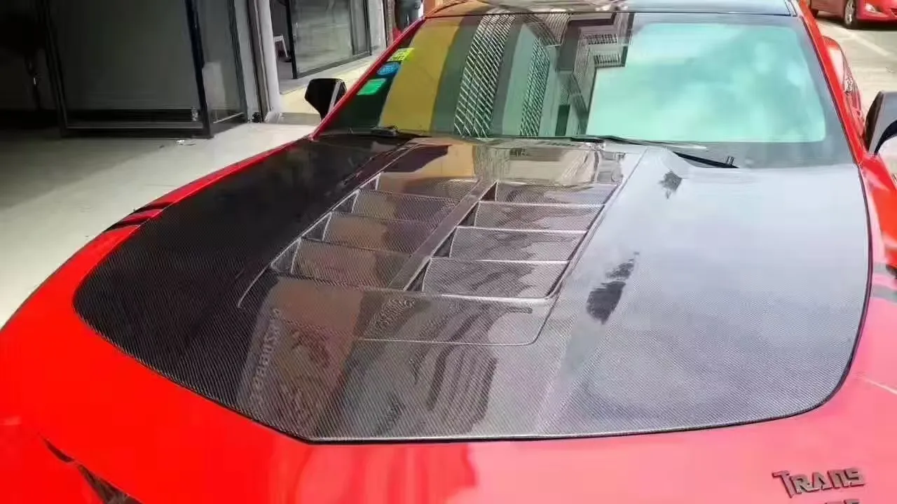 Capó de fibra de carbono para Chevrolet Camaro 2009 en adelante - imagen 4