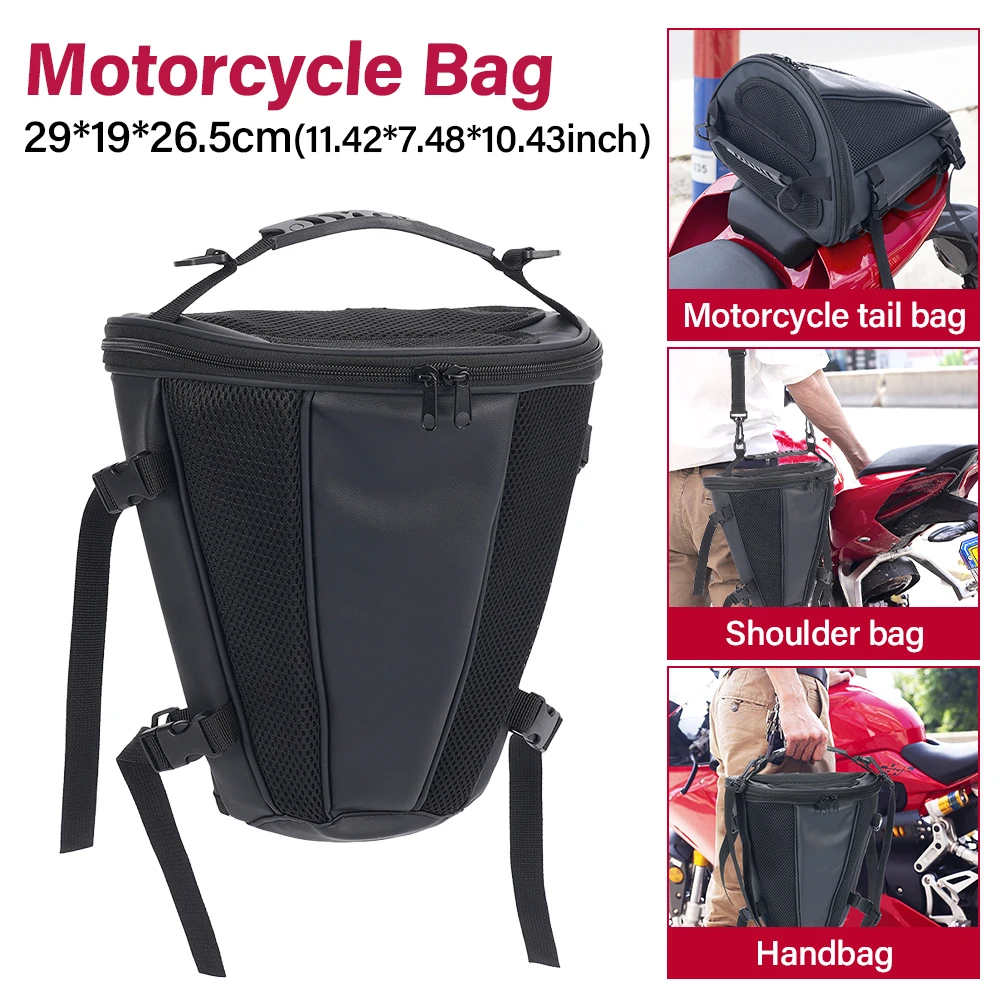 Bolsa trasera gris para moto y bicicleta eléctrica - imagen 4