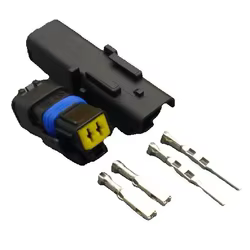 Shhworldsea Conector de 2 pines para luz de intermitente