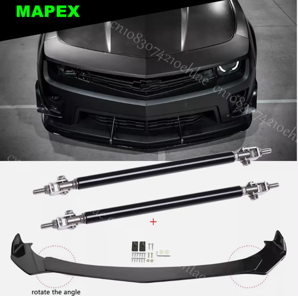 Divisor de parachoques delantero con varillas puntal para Camaro SS 1LE ZL1