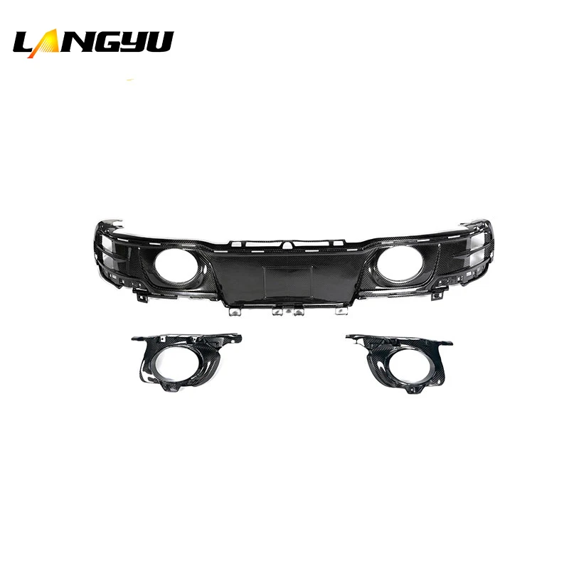 Difusor trasero fibra de carbono Langyu – Labio para Porsche 911 992 - imagen 3