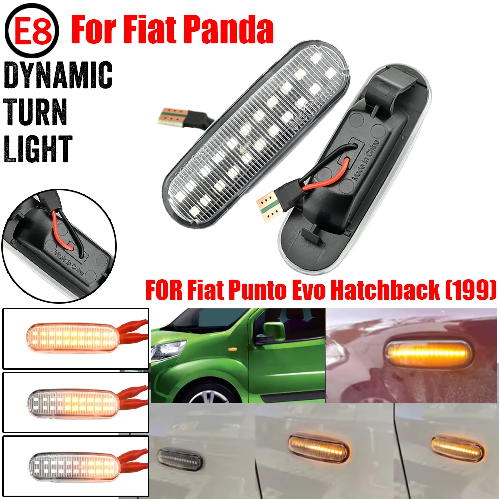 Intermitente lateral LED dinámico para Fiat Panda 169 y Grande Punto - imagen 4