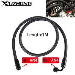 Kit mangueras trenzadas aceite combustible 4AN - accesorios 0° y 90°