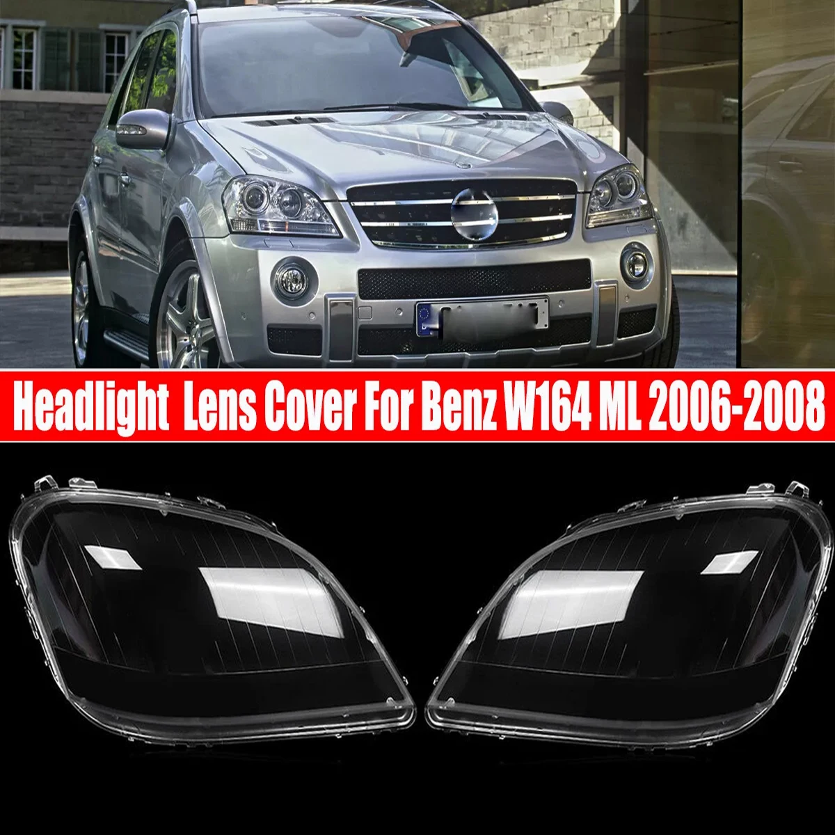 Cubierta de faro Mercedes ML Class W164 ML350 ML500 2005-2008