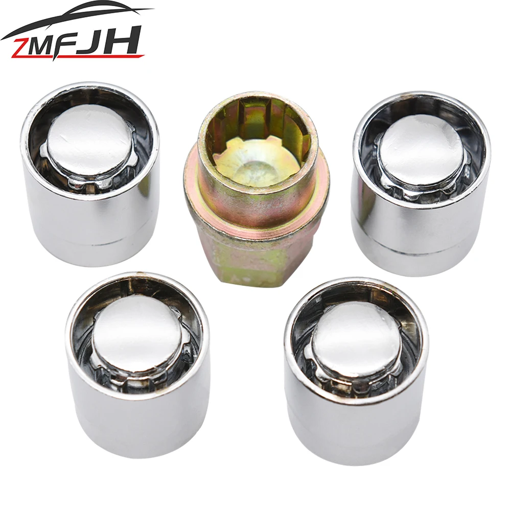 Tuercas antirrobo M12x1,5 cromadas para Toyota, Honda y Acura