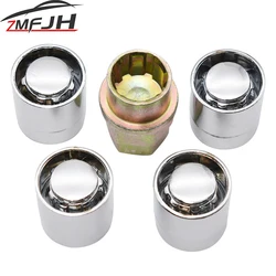 Tuercas antirrobo M12x1,5 cromadas para Toyota, Honda y Acura