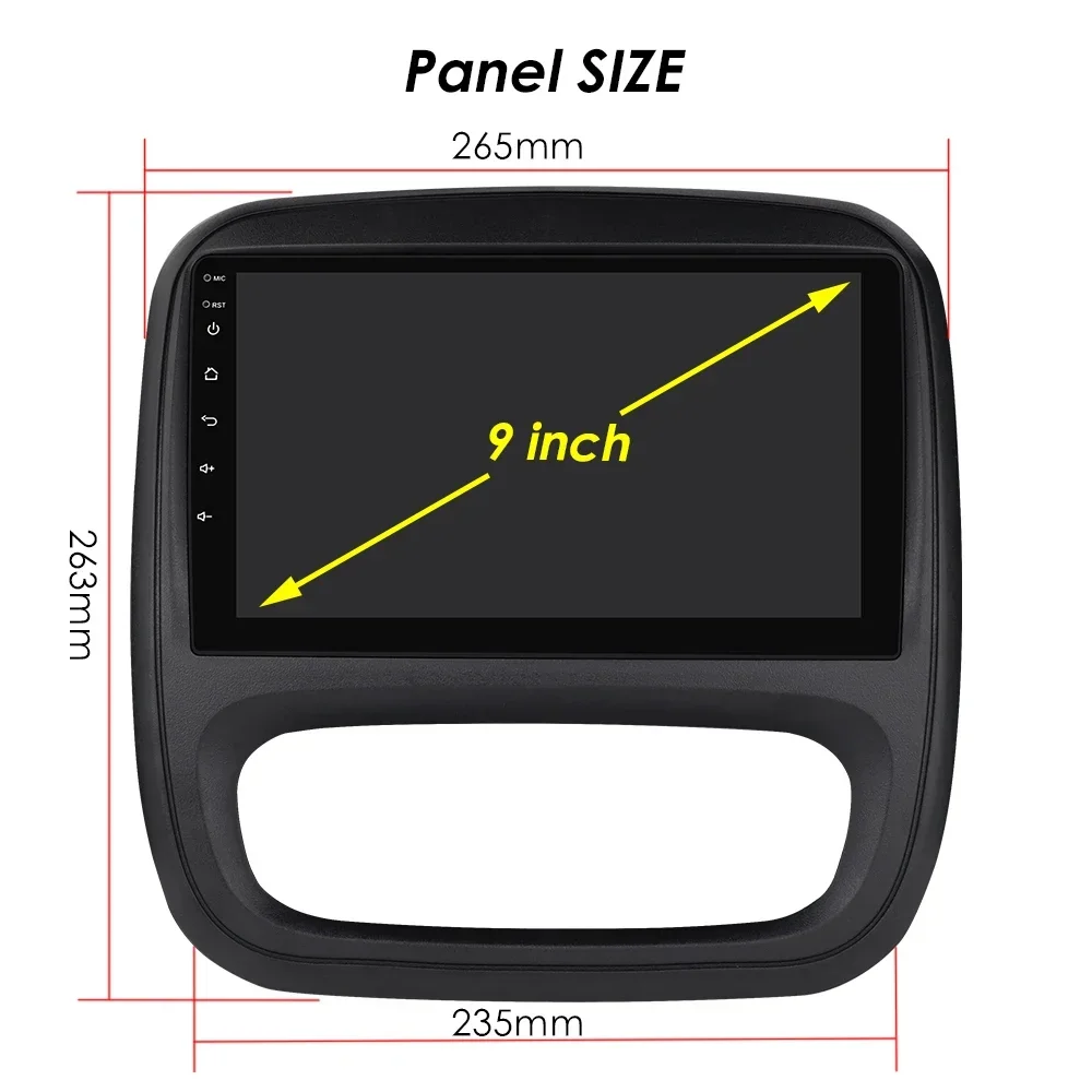 Hizpo Radio 2DIN GPS con CarPlay para Opel Vivaro B y Renault Trafic - imagen 5