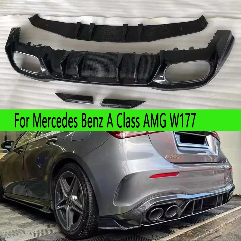Difusor trasero fibra carbono Mercedes AMG W177 Clase A