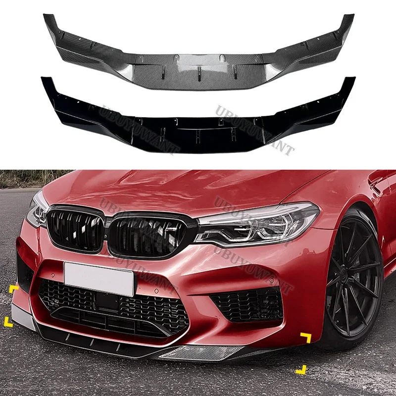 Alerón delantero BMW M5 F90 2018-2020, labio de parachoques - imagen 2