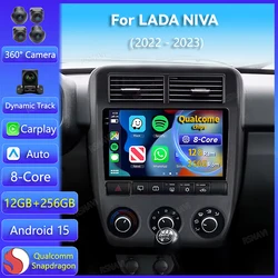 Radio Android Multimedia con CarPlay para Lada Niva 2022-2023