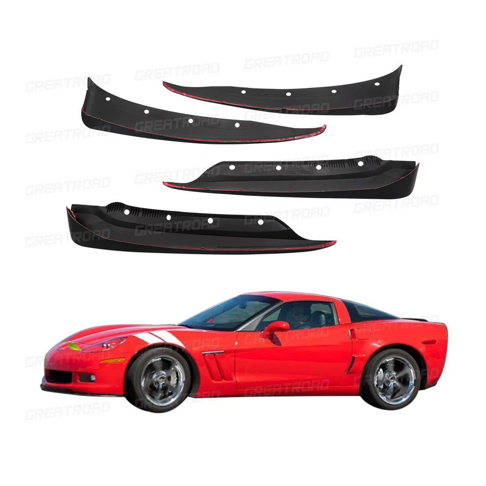 Juego de protectores contra salpicaduras para Chevrolet Corvette C6 2005-2013 2006 2007 2008 2009 2010, guardabarros de coche, accesorios para automóviles, 4 Uds. - imagen 2