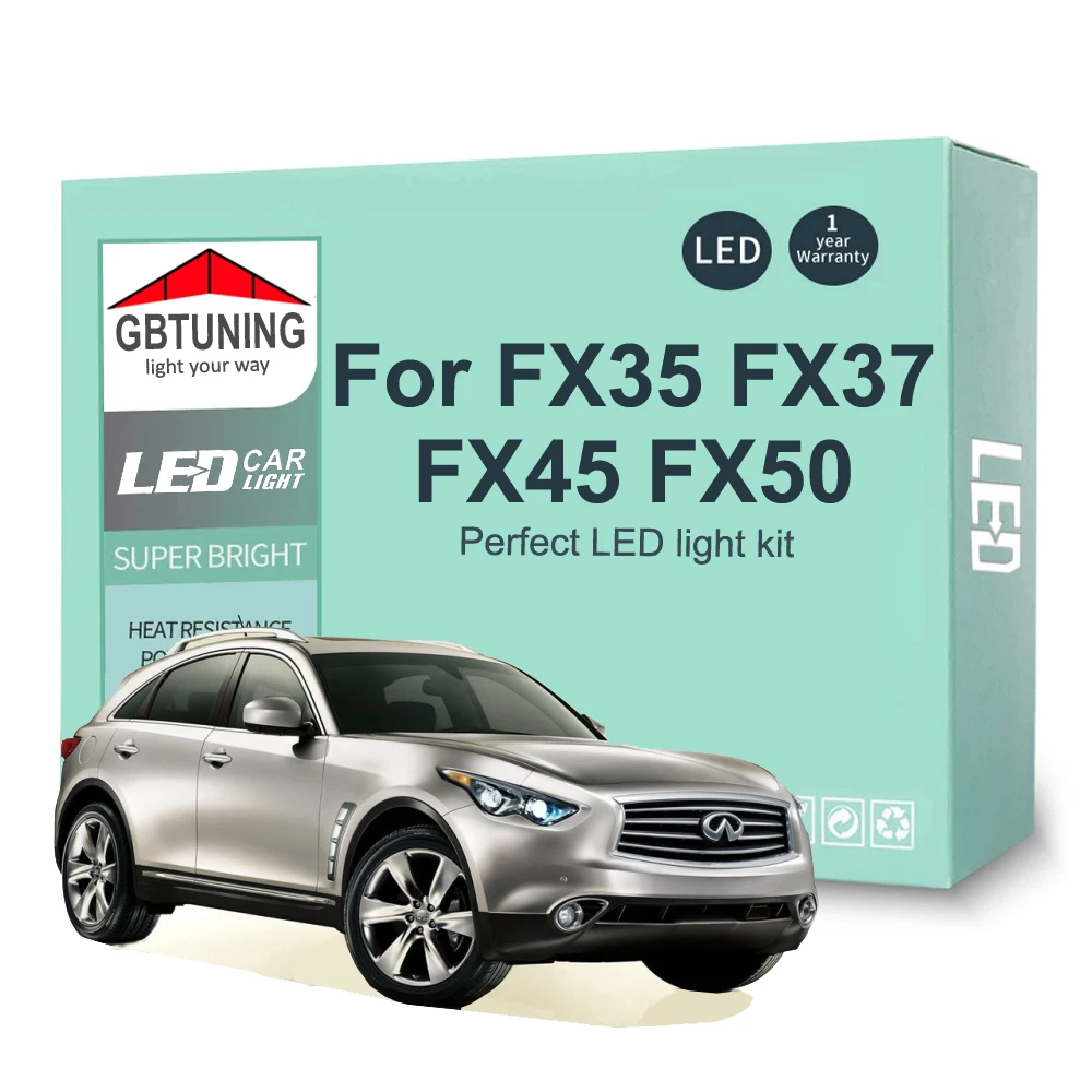 Bombillas LED CANBUS para Infiniti FX35 FX37 FX45 FX50 2003-2013