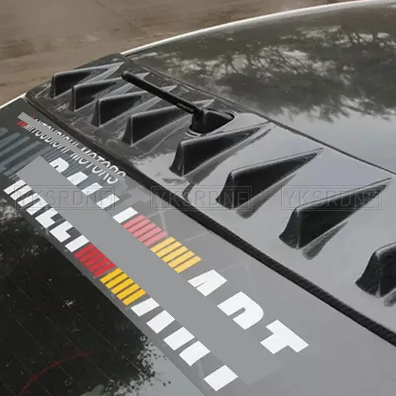 Para Mitsubishi Lancer EX alerón de techo 2009 10 11 12 13 14 15 2016 Material plástico PP alerón de techo de ventana trasera de coche sin pintar - imagen 2