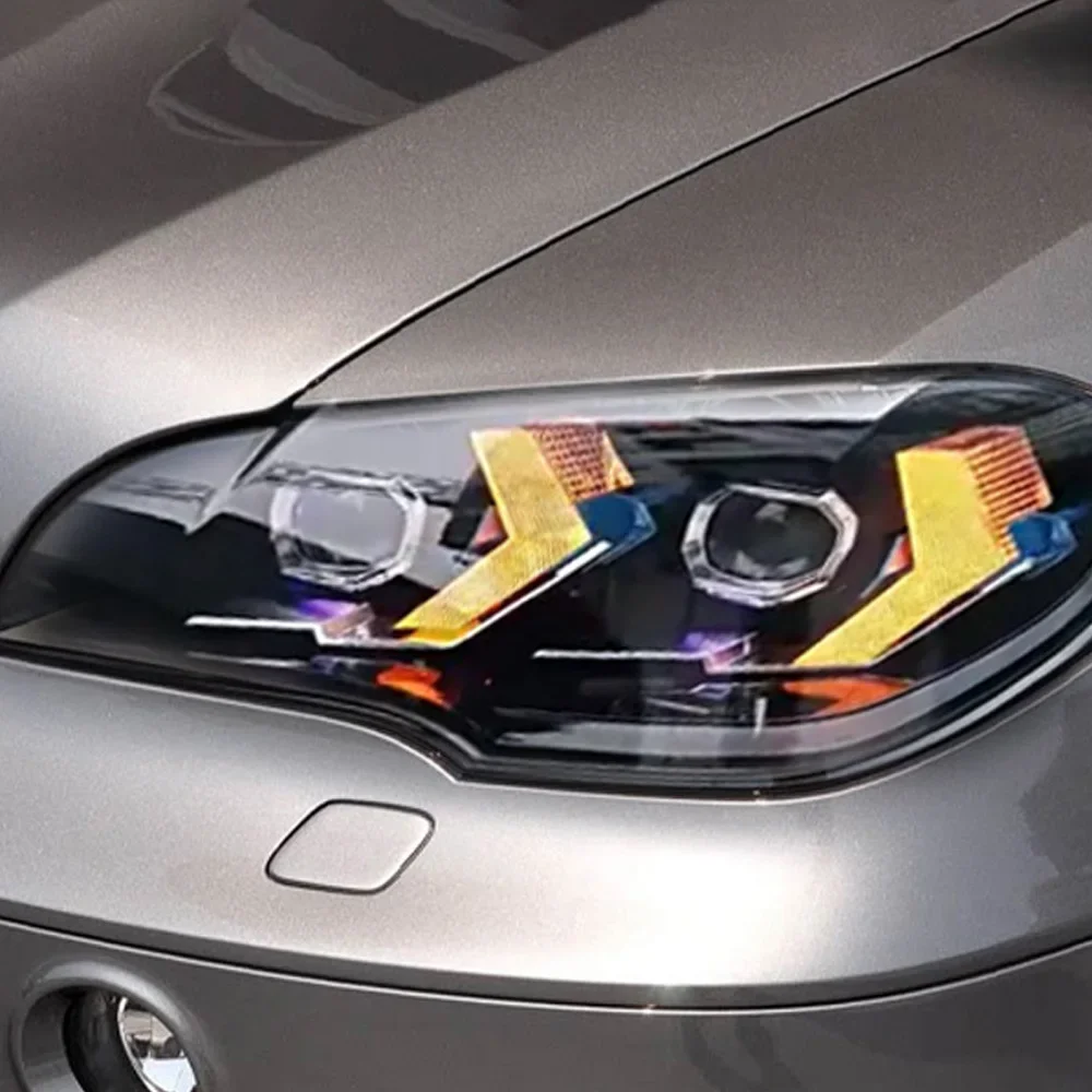 Faros LED BMW X5 E70 30i/35i/40i 2007-2013 lente proyector DRL - imagen 4