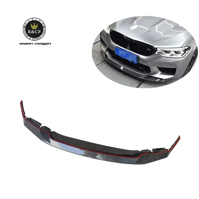 Labio divisor parachoques delantero fibra de carbono GTS BMW M5 F90